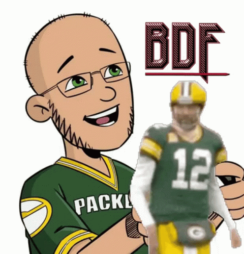 Go Pack Go Big Dave Animated Art GIF