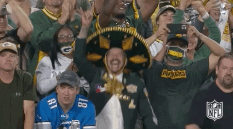 Go Pack Go Green Bay Packers Cheering GIF