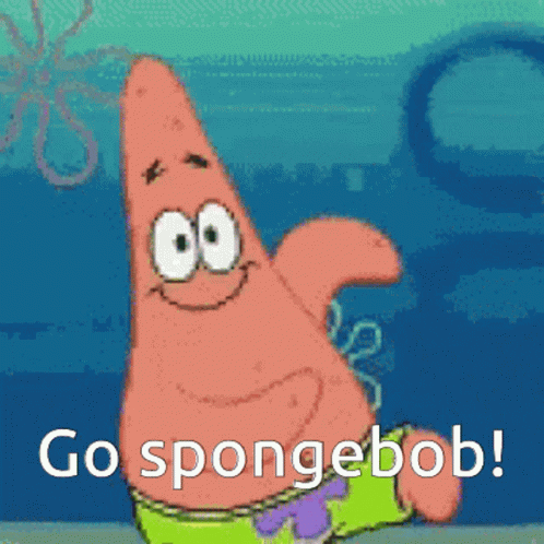Go Spongebob Patrick Cheer Sunday GIF