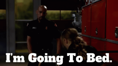 Go To Bed Officer GIF