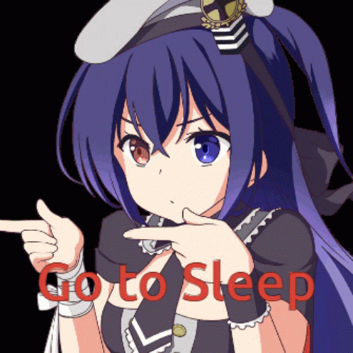 Tipsy Rikka Go To Sleep GIF