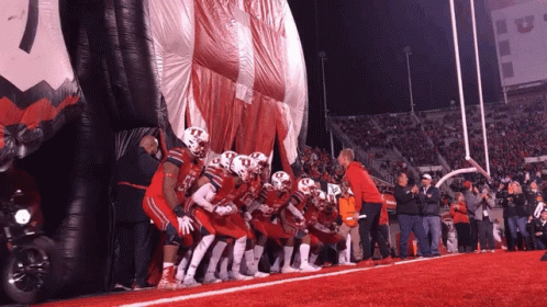 Go Utah Utes Team Speeding Into Arena GIF