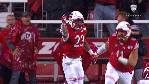 Go Utes Excited Sprinting Jump GIF