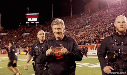Go Utes Kyle Whittingham Utah U Gesture GIF