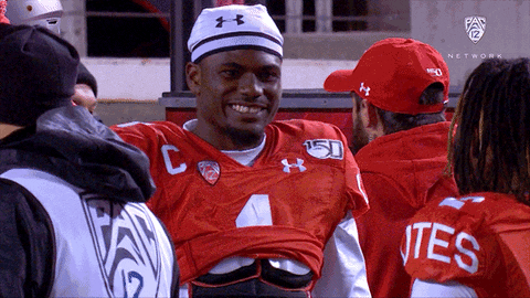 Go Utes Tyler Huntley Big Grin GIF