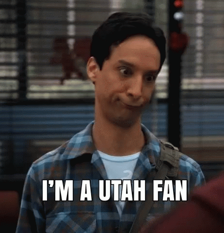Go Utes Utah Fan Wacky Face GIF