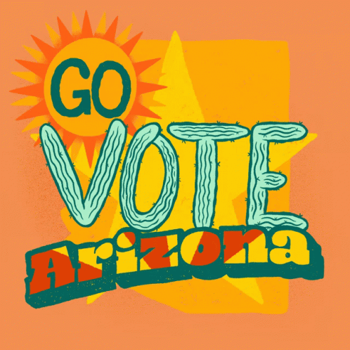 Go Vote Arizona Poster With Sun