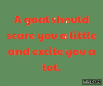 Goal Should Scare You and Excite You