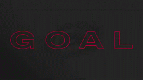 Goal Word on Red Background