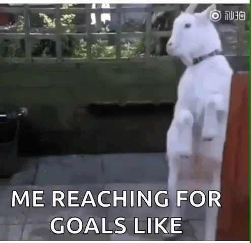 Goat Reaching for Goals