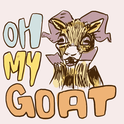 Goat Saying Oh My Goat GIF
