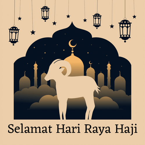 Goat Saying Selamat Hari Raya Haji GIF