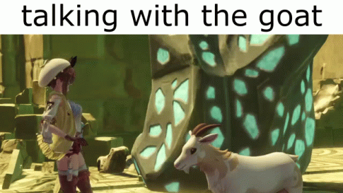 Goat Saying Yum No Not The Goat GIF