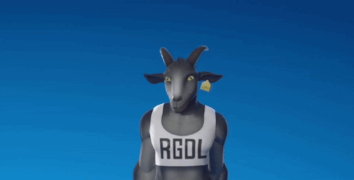 Goat Wearing RGDL Crop Top