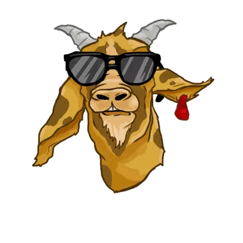 Goat With Sunglasses Beeeeee