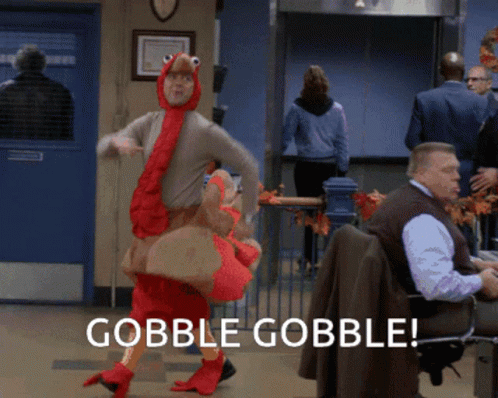 Gobble Gobble Costume Turkey GIF