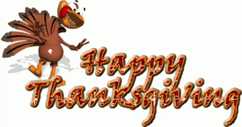 Gobble Gobble Turkey Happy Thanksgiving Day GIF
