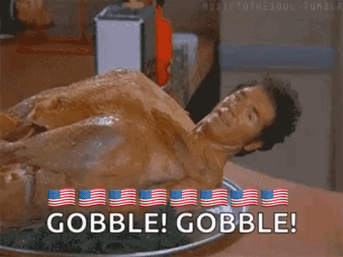 Gobble Roasted Turkey Man GIF