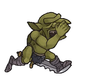 Goblin Holding Large Sword