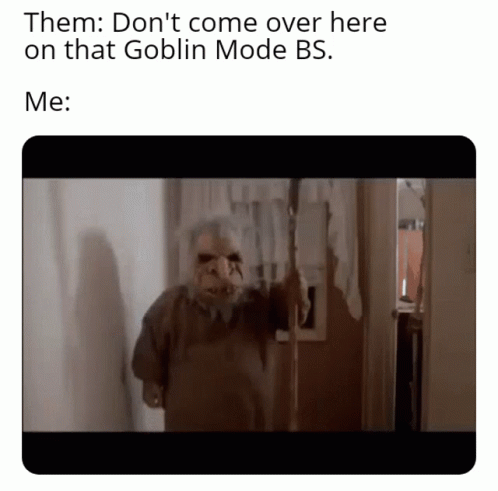 Goblin Holding Stick Them : Don 't Come Over Here