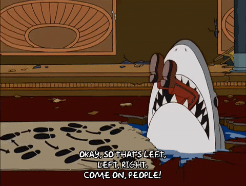 Goblin Shark Swallow Human Legs Only Left GIF