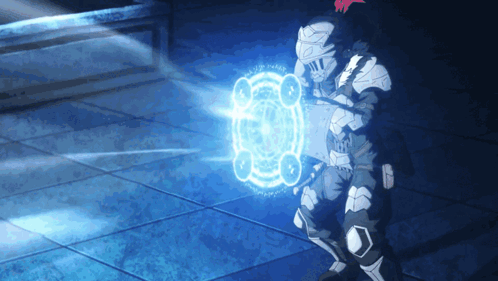 Goblin Slayer Shooting Out Goblins GIF