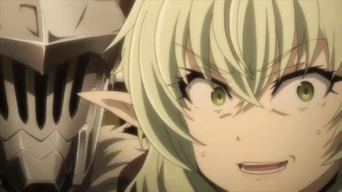 Goblin Slayer Sneaking Up High Elf Archer GIF
