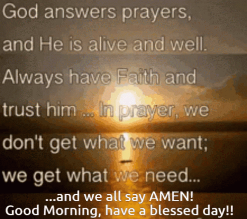 God Answers Prayers Trust Him