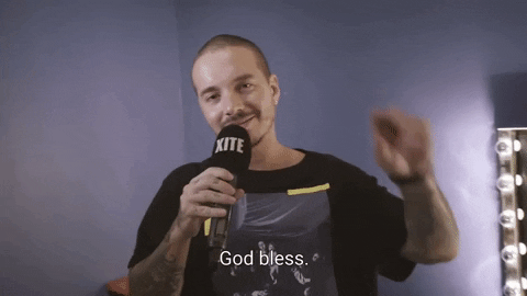 God Bless J Balvin Peace Sign GIF