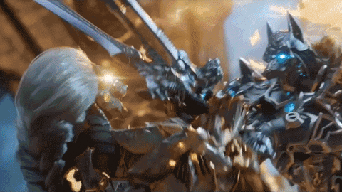 Godfall Orin Combats With Macros GIF