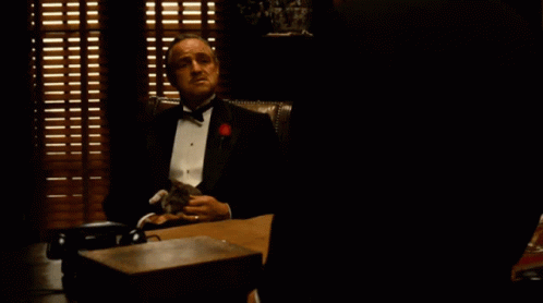 Godfather Marlon Brando Serious Talking GIF