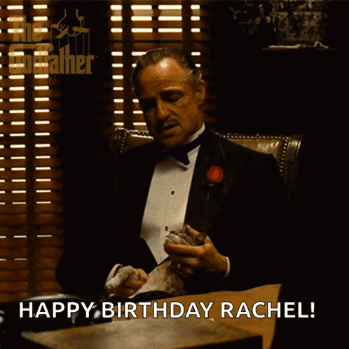 Godfather Marlon Brando Greeting Happy Birthday GIF