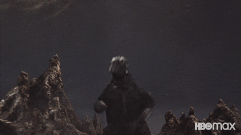 Godzilla Caught Jumping Dance GIF