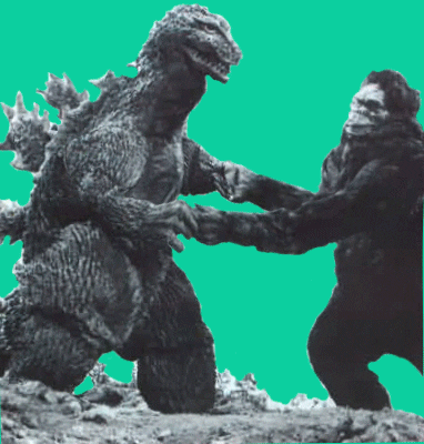 Godzilla Dance With Kong GIF