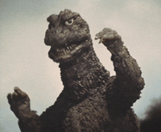 Godzilla Disc Jockey Dance GIF