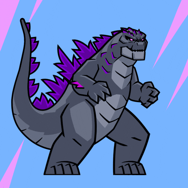 Godzilla Dorsal Fins Dance GIF