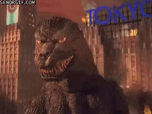 Godzilla Meme Deal With It GIF