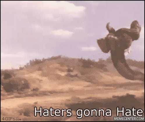 Godzilla Meme Haters Gonna Hate GIF