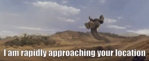 Godzilla Meme Rapidly Approaching Your Location GIF
