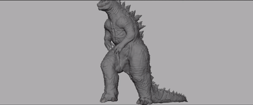Godzilla Minus One 3d Walking On Buildings GIF