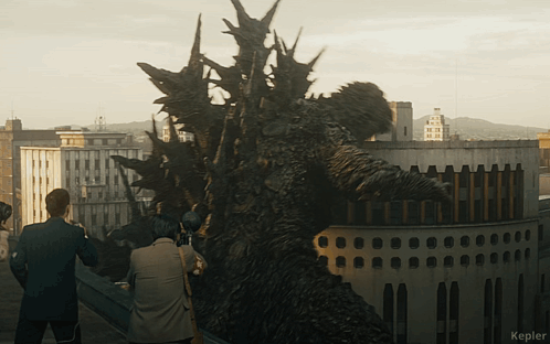 Godzilla Minus One Destroying Buildings GIF