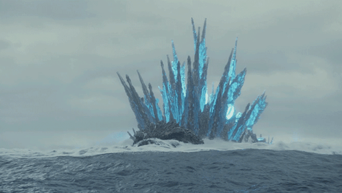 Godzilla Minus One On Water GIF