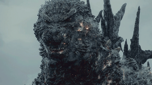 Godzilla Minus One Sighing GIF