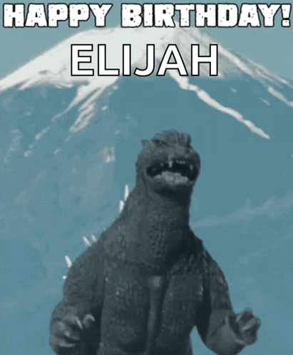Godzilla Monster Birthday Meme GIF