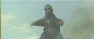 Godzilla Spreading Arms Dance GIF