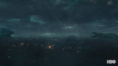 Godzilla Vs Kong With Dragons GIF