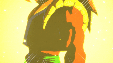 Gogeta Charge Saiyan Powers GIF