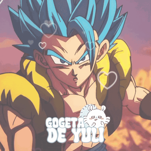 Gogeta De Yuji With Blue Hair GIF