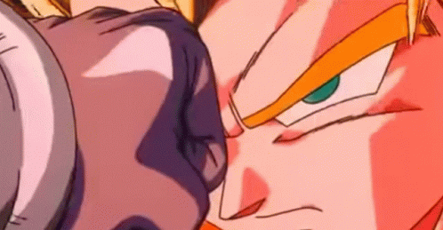 Gogeta Face Punch Gone GIF