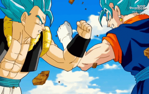 Gogeta Vegito Fight GIF